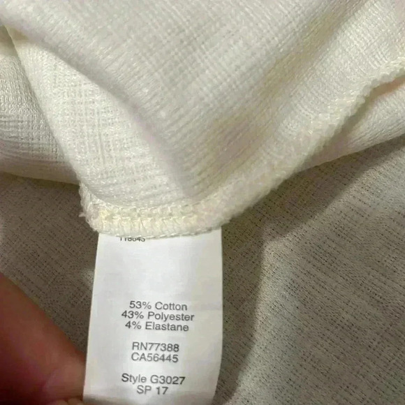 Madewell Size XS Ivory Cold Shoulder Top - Picture 7 of 7